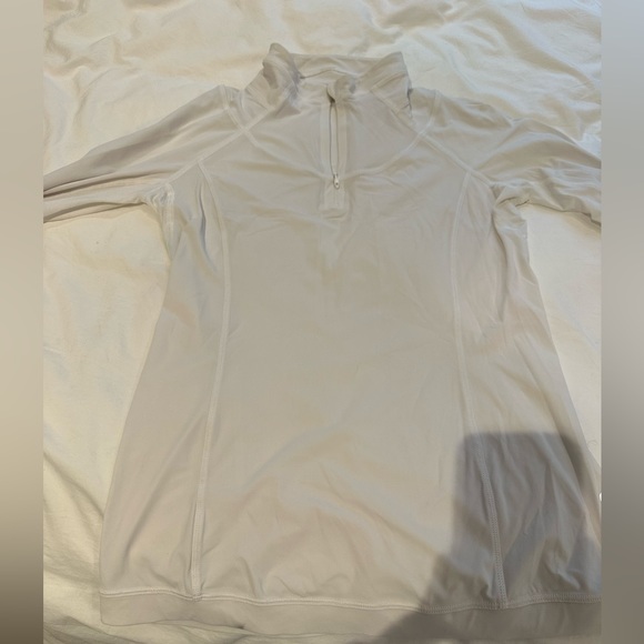 White Lululemon Quarter Zip - Picture 7 of 8